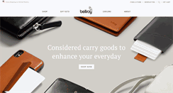 Desktop Screenshot of bellroy.com